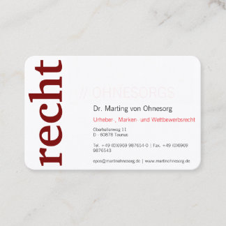 Cartes de visite professionnelles pour avocat vin