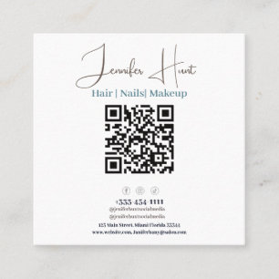 cartes de visite professionnels avec code QR