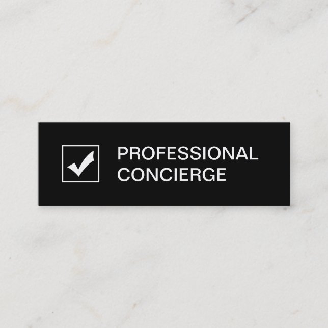 Cartes de visite professionnels de concierge (Devant)