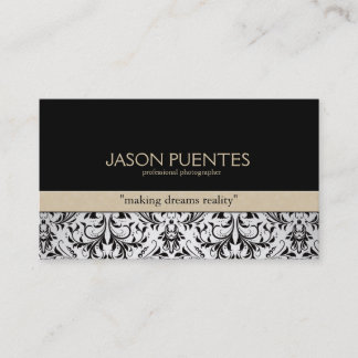 Cartes de visite professionnels de damassé de