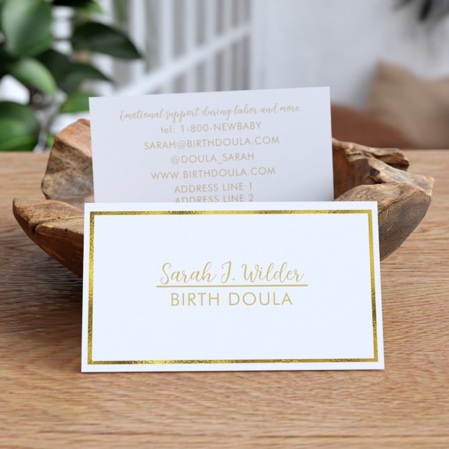 Cartes de visite professionnels de naissance Doula (Créateur téléchargé)