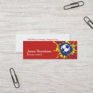 Cartes de visite professionnels d'entraîneur du