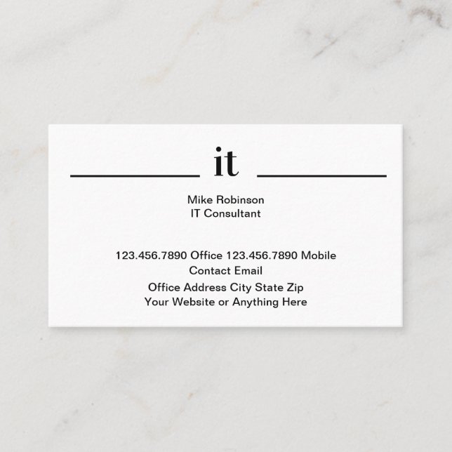 Cartes de visite professionnels des technologies d (Devant)