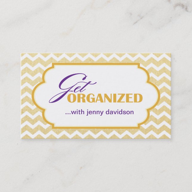 Cartes de visite professionnels d'organisateur (Devant)