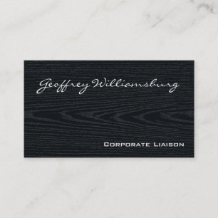 Cartes de visite professionnels en bois noirs