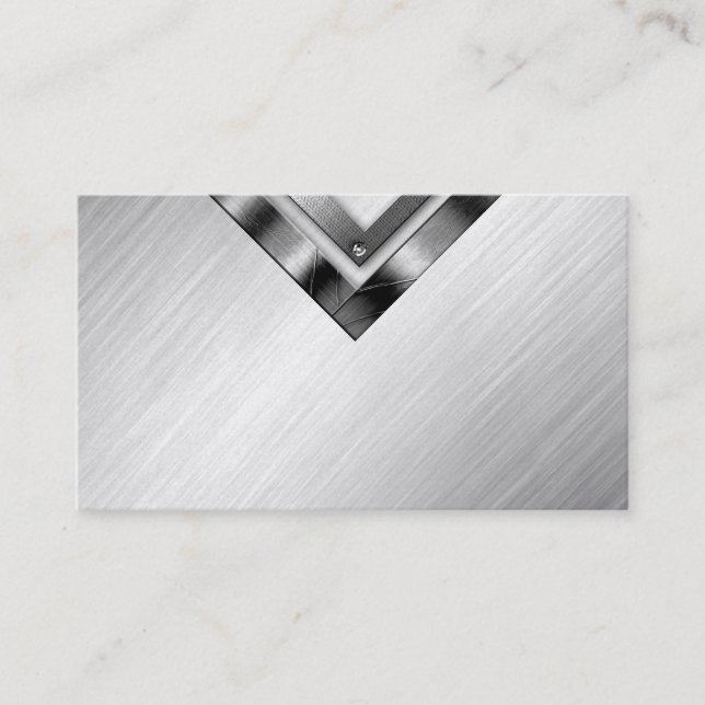 Cartes de visite professionnels en métal d'or (Devant)