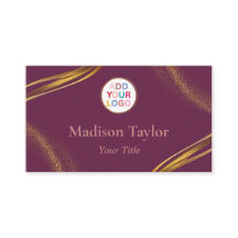 Cartes de visite professionnels modernes avec code