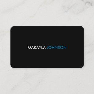 Cartes de visite professionnels modernes et minima