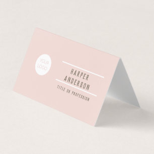 Cartes de visite professionnels Pastel Pink modern