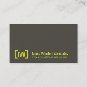 Cartes de visite professionnels simples de gris et