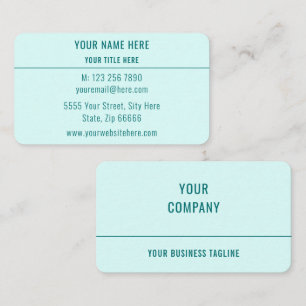 Cartes de Visite Promotionnelles Exemple Choisisse