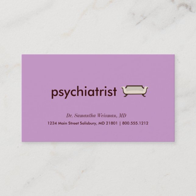 Cartes de visite psychiatres (Devant)