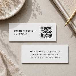Cartes de visite QR Code | Carte de contact mini b