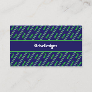 Cartes de visite rayés de sauterelle chanceuse