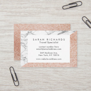 Cartes de visite roses de parties scintillantes de