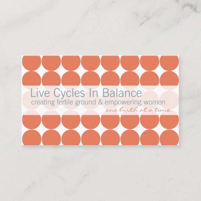 Cartes de visite roses de point (Devant)