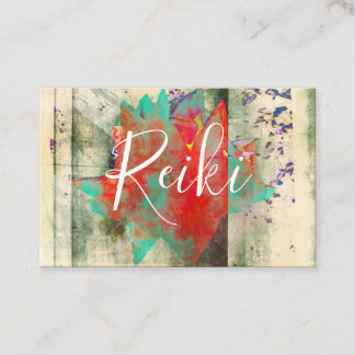 Cartes de visite rouges de Lotus