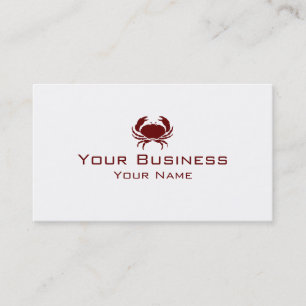 Cartes de visite rouges simples de coutume de