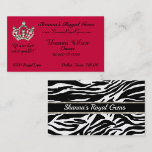 Cartes de visite "Royal Gems" Couronne