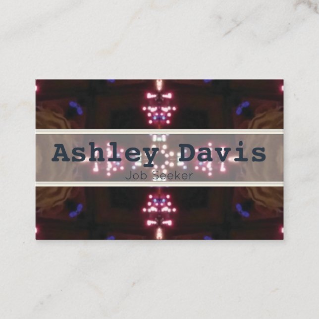 Cartes de visite sans emploi (Devant)