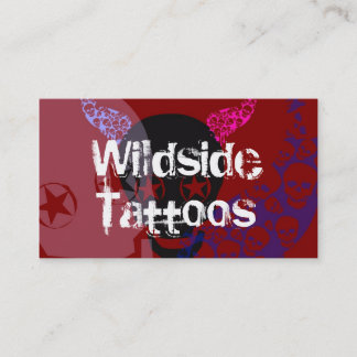 Cartes de visite sauvages de tatouages