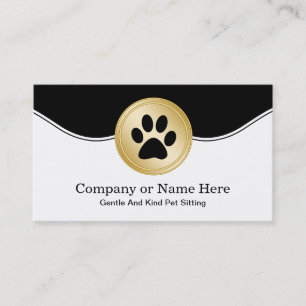Cartes de visite se reposants d'animal familier
