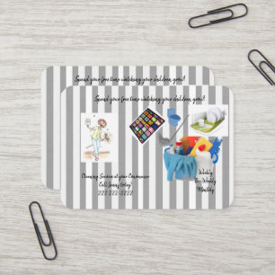 Cartes de visite, Services de femme de ménage