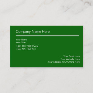 Cartes de visite simples