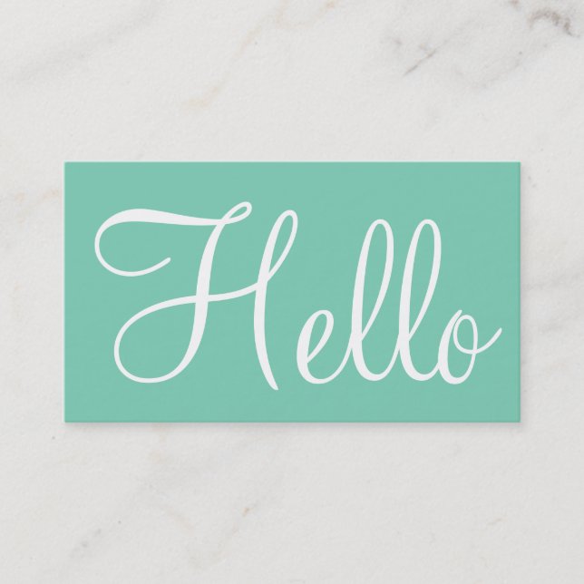 Cartes de visite simples (Devant)