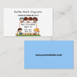 Cartes de visite simples de garderie