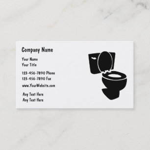 Cartes de visite simples de plomberie
