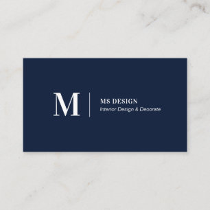 Cartes de visite simples et minimalistes de la Mar