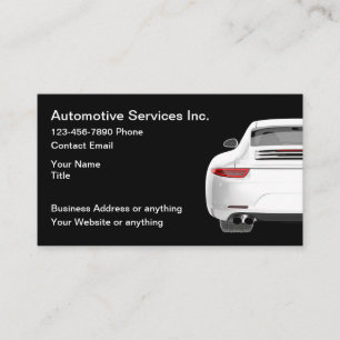 Cartes de visite simples et modernes pour l'automo