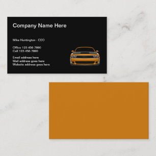 Cartes de visite simples pour concessionnaire auto