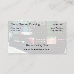 Cartes de visite simples pour entreprise de transp