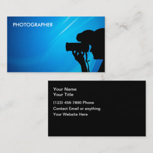 Cartes de visite simples pour photographes