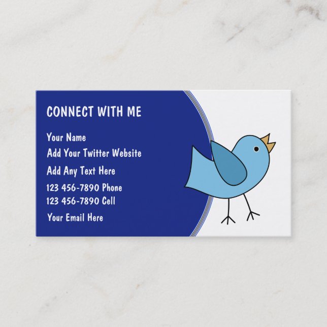 Cartes de visite sociaux de mise en réseau (Devant)