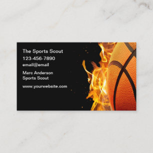 Cartes de visite sportifs sportifs