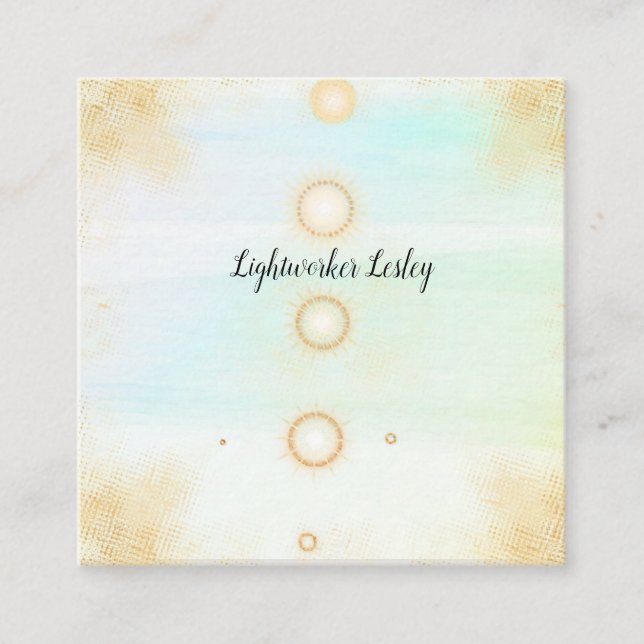 cartes de visite Sun de Reiki Healer (Devant)