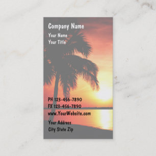 Cartes de visite Sunset