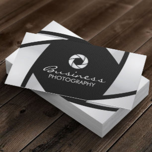 Cartes de visite sur la photographie avec obturate