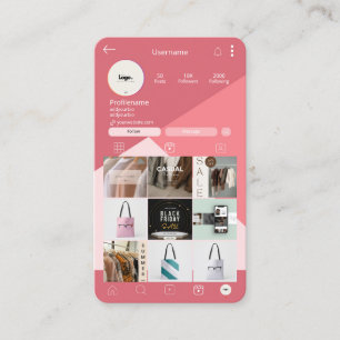 Cartes de visite tendance de la liste de cheveux  