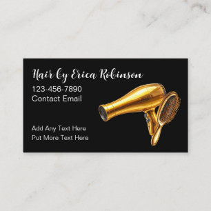 Cartes de visite Thème Coiffeur Élégant