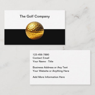 Cartes de visite thème golf classe