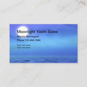 Cartes de visite Thème Océan Lune Clair de Lune au