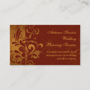 Cartes de visite Tourbillon inversé Or et Brique R