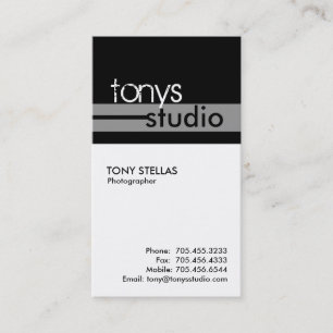 Cartes de visite - trio moderne