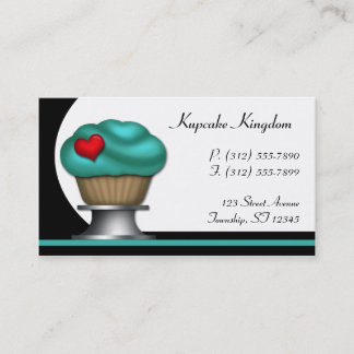 Cartes de visite turquoises de fantaisie de