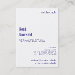 Cartes de visite typographiques