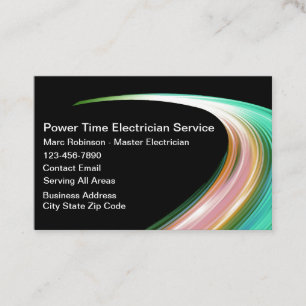 Cartes de visite uniques pour électricien Design